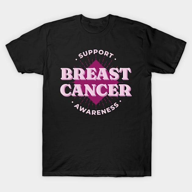 Support Breast Cancer Awareness T-Shirt by gdimido